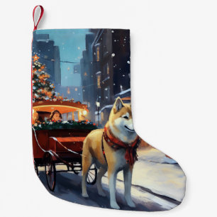 Calcetín Navideño Pequeño Temporada Festiva de Navidad de Akita
