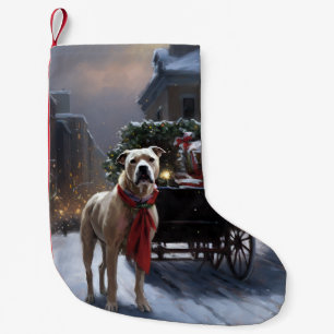 Calcetín Navideño Pequeño Temporada festiva de Navidad del Staffordshire Ame