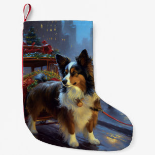 Calcetín Navideño Pequeño Temporada Festiva de Navidad Papillon