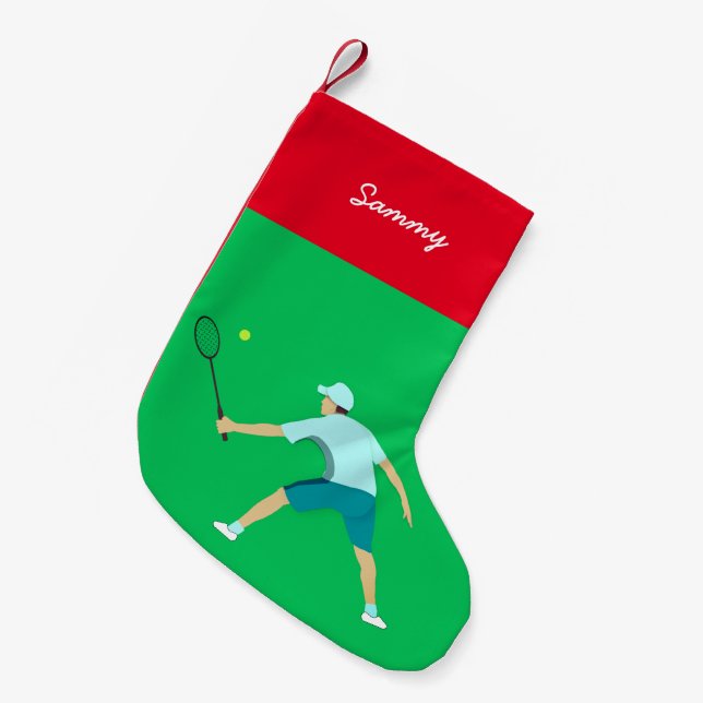Calcetín Navideño Pequeño Tenis (Frente (Colgado))