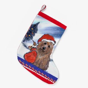 CALCETÍN NAVIDEÑO PEQUEÑO TERRIER AUSTRALIANO
