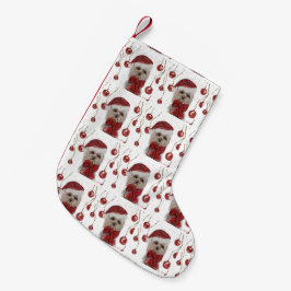 CALCETÍN NAVIDEÑO PEQUEÑO TERRIER DE YORKSHIRE 