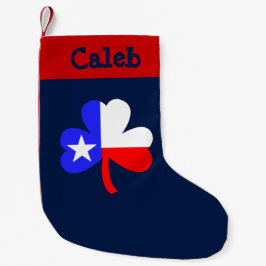 Calcetín Navideño Pequeño Texas Shamrock