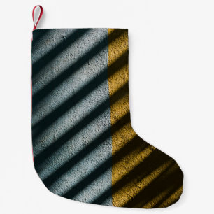 CALCETÍN NAVIDEÑO PEQUEÑO TEXTIL DE PUNTA NEGRA Y MARRÓN