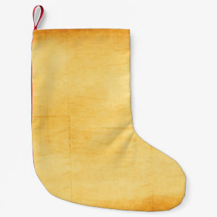 Calcetín Navideño Pequeño Textura de papel amarillo de papel antiguo