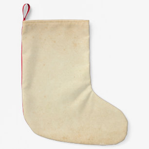 Calcetín Navideño Pequeño Textura de papel amarillo envejecido