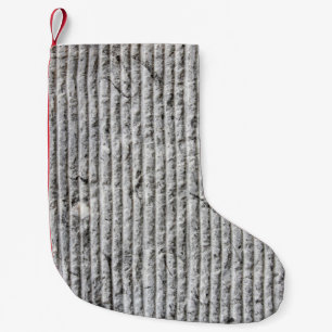 Calcetín Navideño Pequeño Textura de pared de piedra gris. Textura de la par