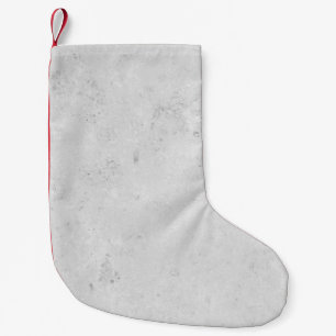 Calcetín Navideño Pequeño Textura limpia de la piedra de cemento de pared