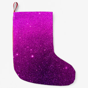 Calcetín Navideño Pequeño Textura violeta de lujo. Fondo de vacaciones viole
