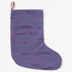 Calcetín Navideño Pequeño Tigre de ondas (patrón estilizado) 9