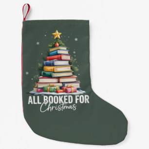 Calcetín Navideño Pequeño Todo reservado para el regalo de Navidad Bibliotec