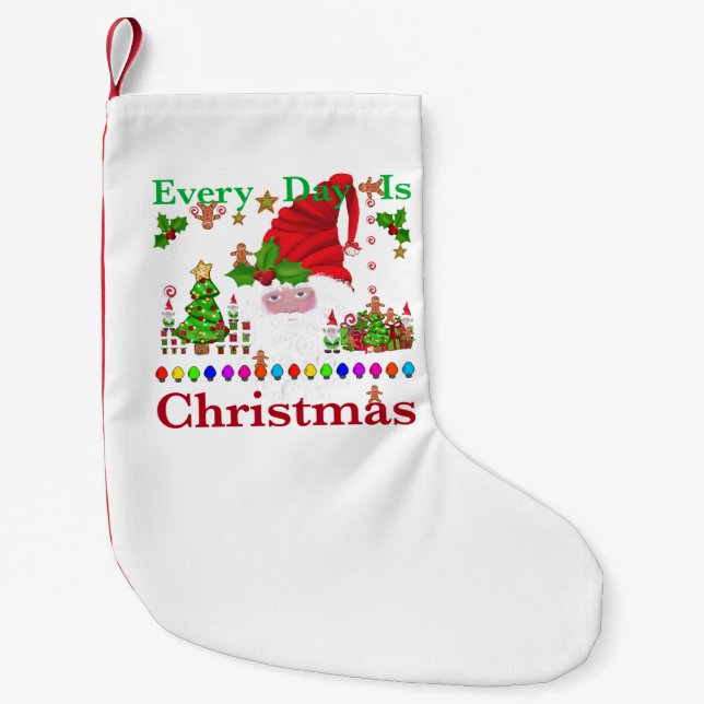 Calcetín Navideño Pequeño Todos los días hay Navidades (Anverso)
