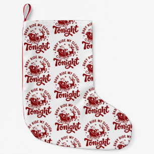 Calcetín Navideño Pequeño Trineo de Santa Sarcasmo de Navidad Humor Snarky