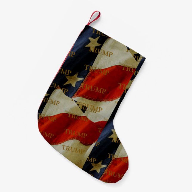 CALCETÍN NAVIDEÑO PEQUEÑO TRUMP (Frente (Colgado))