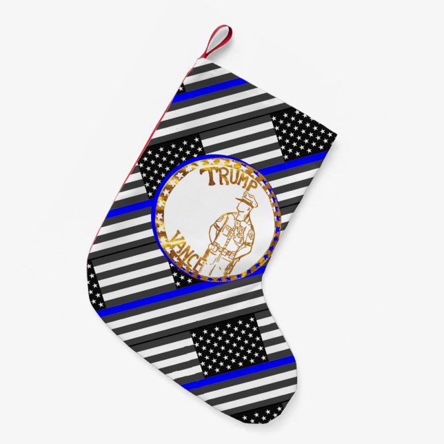 CALCETÍN NAVIDEÑO PEQUEÑO TRUMP 2024 (Frente (Colgado))