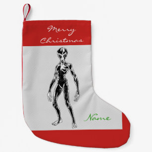 Calcetín Navideño Pequeño UFO Alien Thunder_Cove