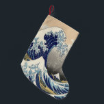 Calcetín Navideño Pequeño ukiyo japonés vintage e art la gran ola<br><div class="desc">el ukiyo japonés vintage e art los grandes accesorios para el hogar de la ola.</div>