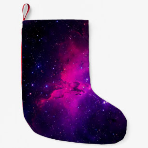 Calcetín Navideño Pequeño Un espacio hermoso y luminoso nebulosa. fondo,abst