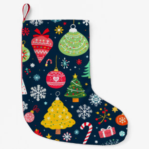 Calcetín Navideño Pequeño Un Patrón Muy Feliz