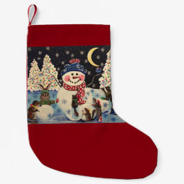 Calcetín Navideño Pequeño Una media mágica de la noche
