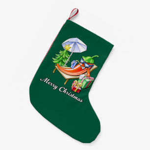 Calcetín Navideño Pequeño Una navidad navideña chilli bajo la sombra del sol