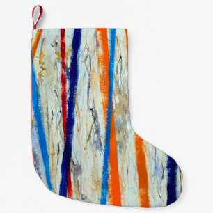 Calcetín Navideño Pequeño una pintura abstracta