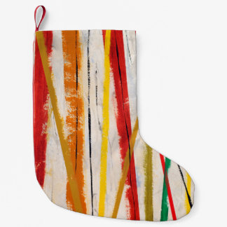Calcetín Navideño Pequeño una pintura abstracta