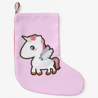 Calcetín Navideño Pequeño Unicornio de Kawaii