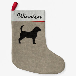 Calcetín Navideño Pequeño Vacaciones personalizadas de escarabajo de perro B