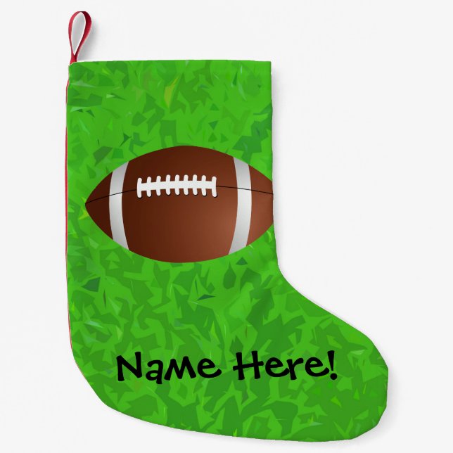 Calcetín Navideño Pequeño Variedad júnior del campo de fútbol (Anverso)
