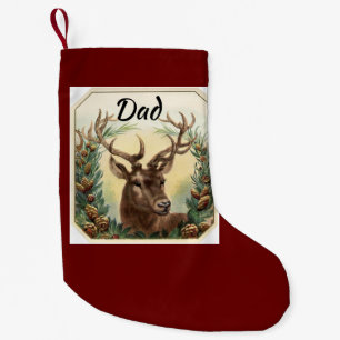 Calcetín Navideño Pequeño Venado de época