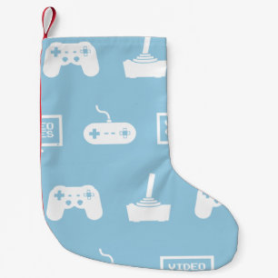 Calcetín Navideño Pequeño Videojugador temático del videojuego del diseño