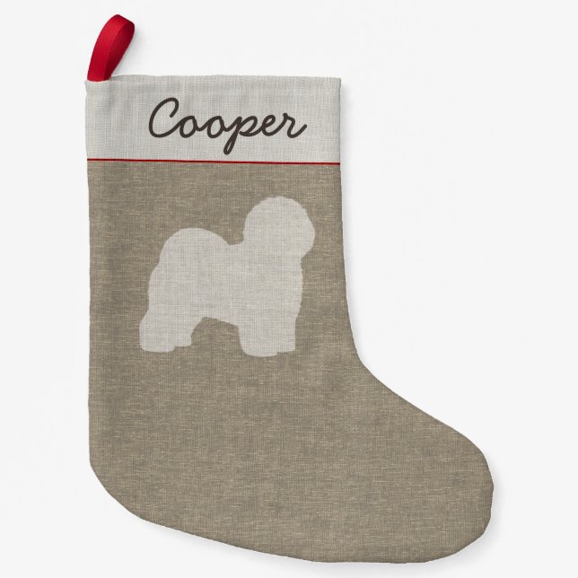 Calcetín Navideño Pequeño Viejo día de fiesta inglés de la raza del perro de (Anverso)