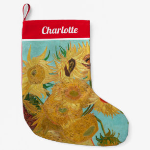 Calcetín Navideño Pequeño Vincent Van Gogh - Jarrón con doce girasoles