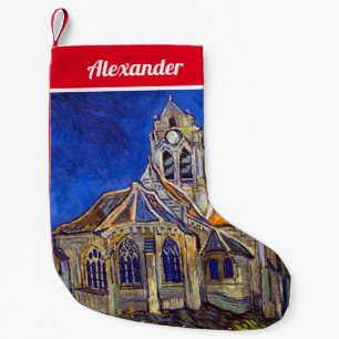 Calcetín Navideño Pequeño Vincent van Gogh - La Iglesia de Auvers