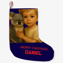 Calcetín Navideño Pequeño Vínculo de lo salvaje e inocente (Koala)