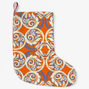 Calcetín Navideño Pequeño Vintage beautiful background, seamless pattern, lu