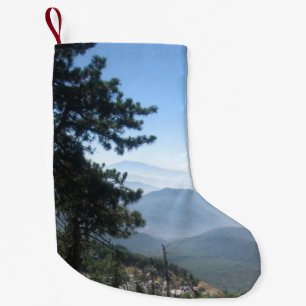 Calcetín Navideño Pequeño Vista de montaña