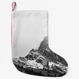 CALCETÍN NAVIDEÑO PEQUEÑO VISTA SUPERIOR DE LA MONTAÑA DE NOVEDAD