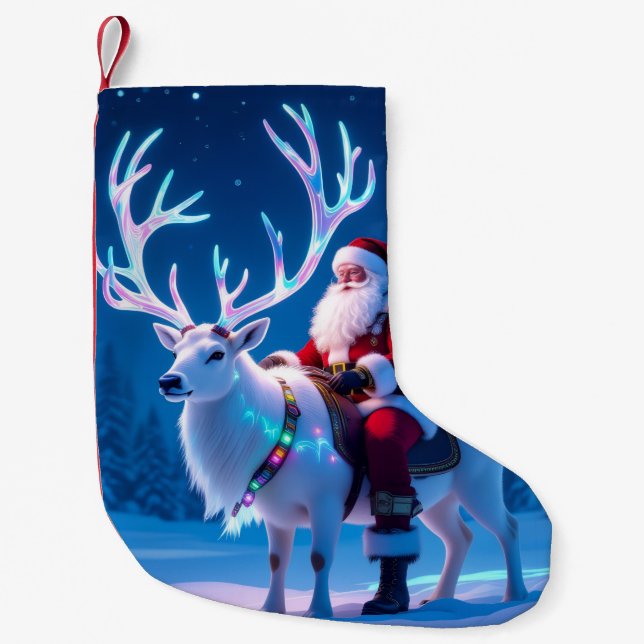 Calcetín Navideño Pequeño „Weihnachtliche Harmonie“ (Anverso)