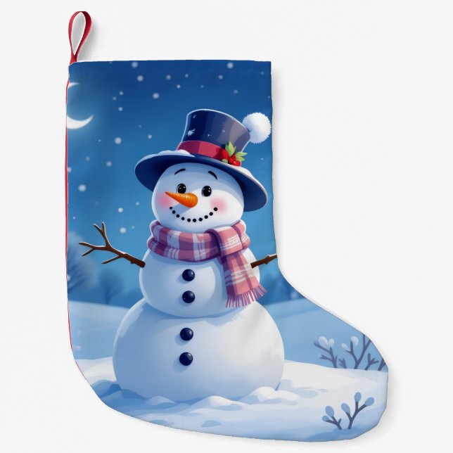 Calcetín Navideño Pequeño „Weihnachtliche Harmonie“ (Anverso)