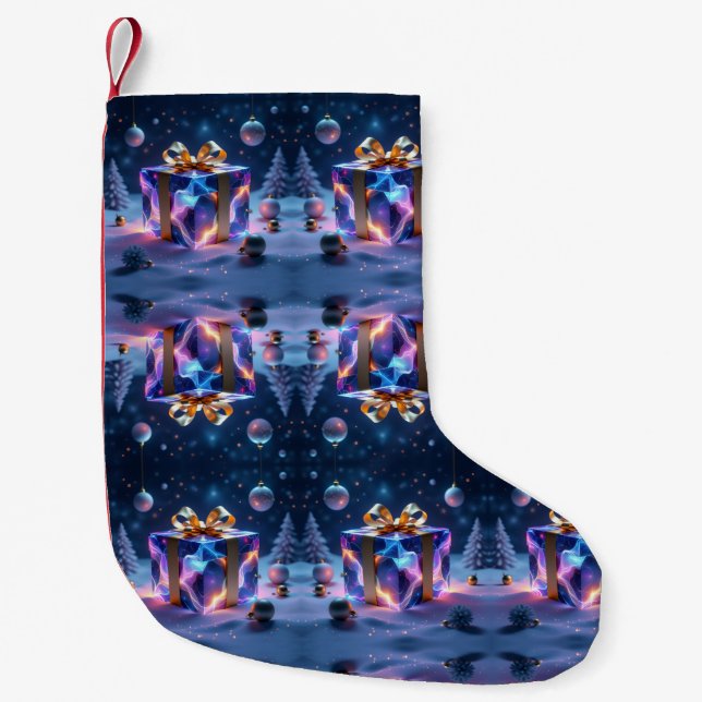 Calcetín Navideño Pequeño „Weihnachtliche Harmonie“ (Anverso)