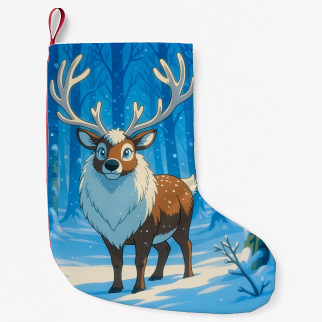 Calcetín Navideño Pequeño „Weihnachtliche Harmonie“ (Anverso)