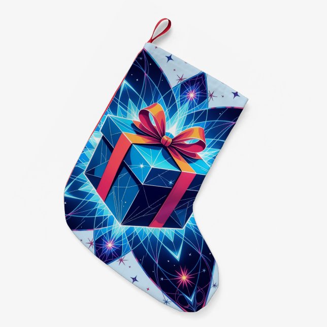 Calcetín Navideño Pequeño „Weihnachtliche Harmonie“ (Frente (Colgado))