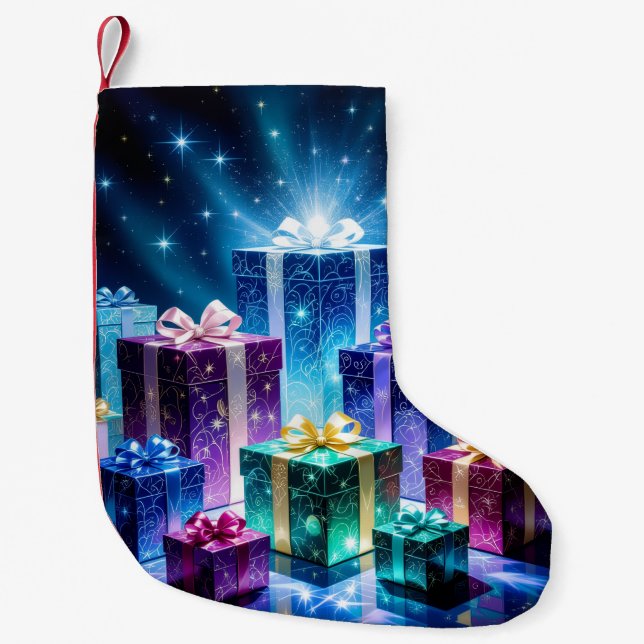 Calcetín Navideño Pequeño „Weihnachtliche Harmonie“ (Anverso)