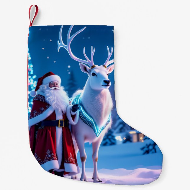 Calcetín Navideño Pequeño „Weihnachtliche Harmonie“3 (Anverso)