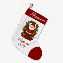 Weihnachtsmann mit Tannenzweigen -