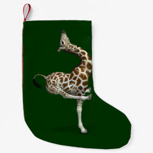 Calcetín Navideño Pequeño Weird Sporting Giraffe