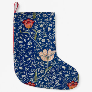 Calcetín Navideño Pequeño William Morris Medway Blue Floral
