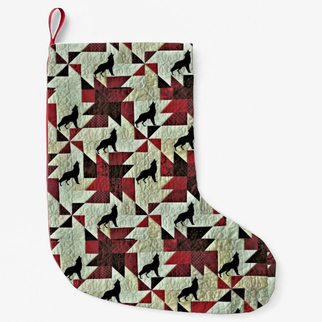 Calcetín Navideño Pequeño Wolf (Anverso)